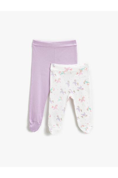 Koton Set mit 2 Booties-Strumpfhosen aus Baumwolle