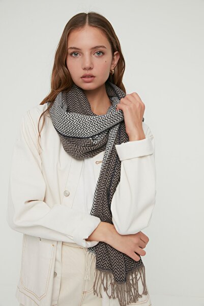 Trendyol Collection Сірий жіночий шарф TWOAW22AT0062