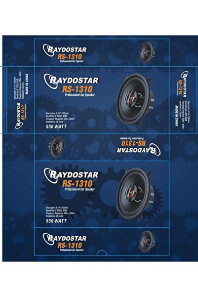 RAYDOSTAR 13cm Oto Hoparlör