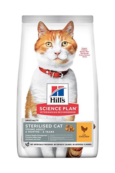Hill's SCIENCE PLAN Tavuklu Kısırlaştırılmış Yetişkin Kedi Maması 10 Kg