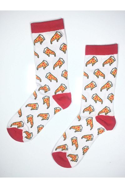 Altınay 2 Pairs of Pizza Slice Themed Perfumed Unisex Socks 2pizza