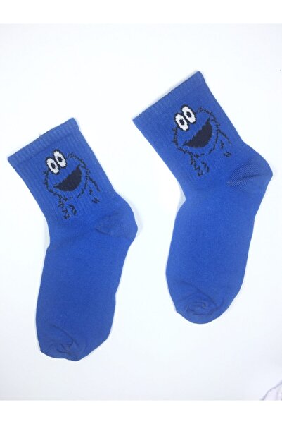 Altınay 3 Pairs of Cookie Monster Themed Unisex Socks Set3