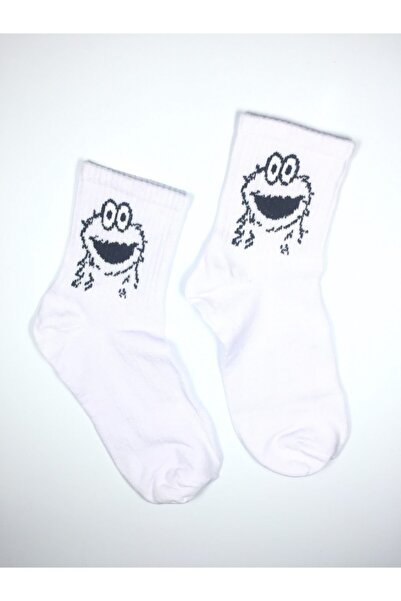 Altınay 3 Pairs of Cookie Monster Themed Unisex Socks Set3