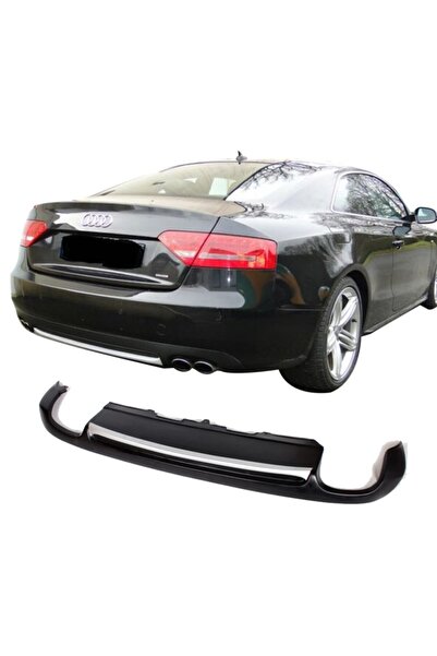 plastik body kit Audi A5 8p3 Coupe 2012-2016 Arka Tampon Eki Difüzör (PLASTİK...