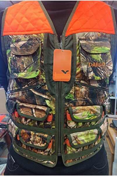 Dargo Turunculu Ve Orman Desenli Avcı Yeleği M Bedendir