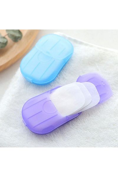 Roselicious Paper Soap 2 Pack Blue And Purple Perfumed 40 Washes