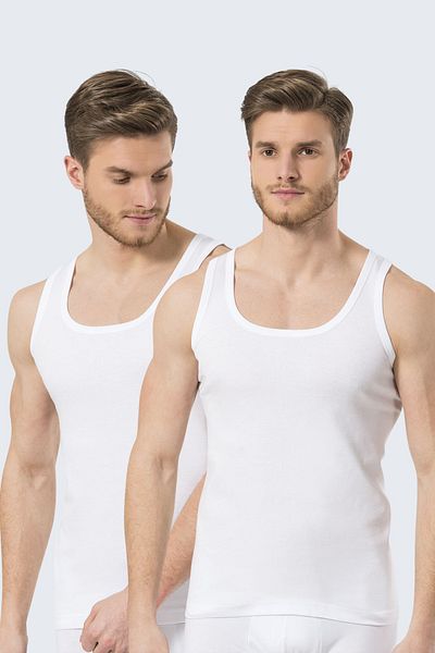 TÜREN Ανδρικό Ribbed Singlet 2 Πακ