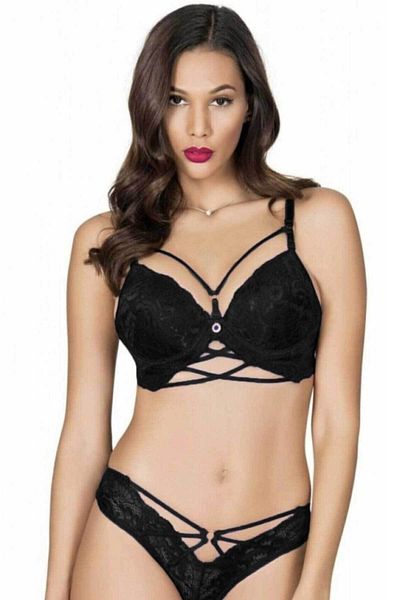 Le Jardin Set de sutien din silicon cu dungi Lejardin pentru femei, cu suport