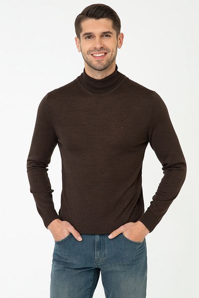 Pierre Cardin Кафяв мъжки пуловер G021SZ0TK.000.1256282