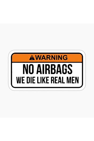 TSC Airbag Yok Komik 2 Sticker Oto Etiket Araba Yapıştırma 15cm