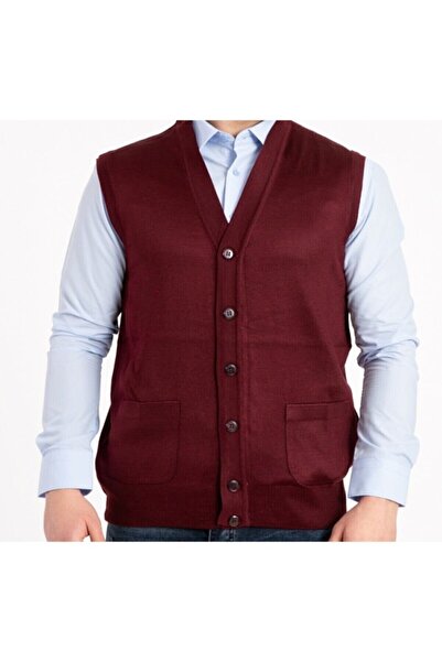 NACAR STORE Men's Buttoned Thin Wool Knitwear Knitted Vest