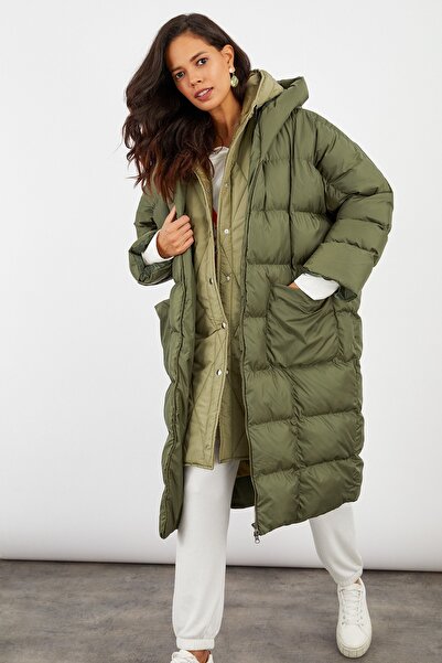 Cool & Sexy Winter Jacket - Khaki - Puffer
