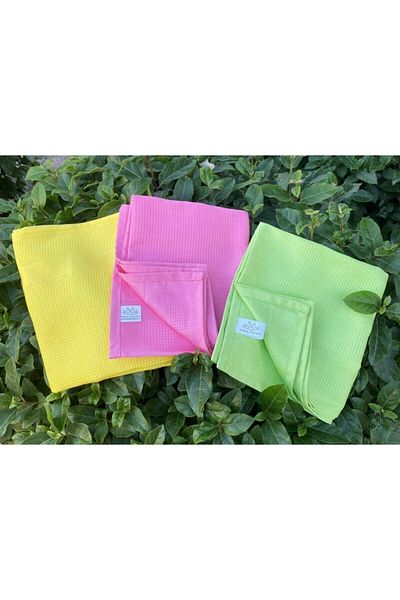 alorez (3 Pieces) Glass Cloth Microfiber General Cleaning Cloth Multi Color 42 X 68 Cm