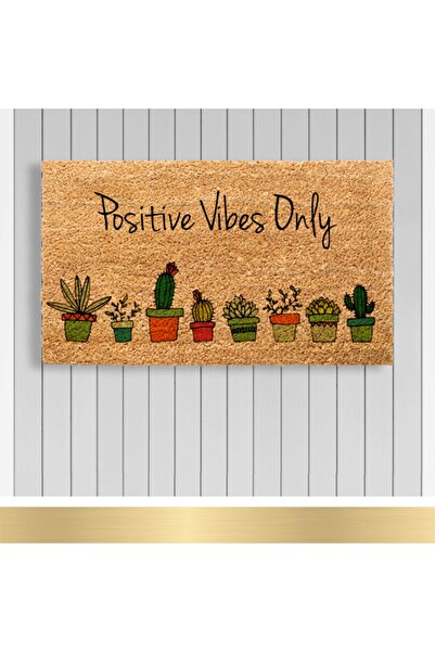 Paspashello , Design Koko Kapı Önü Paspas / Pvc Taban / Model; Kaktüs - Posit...