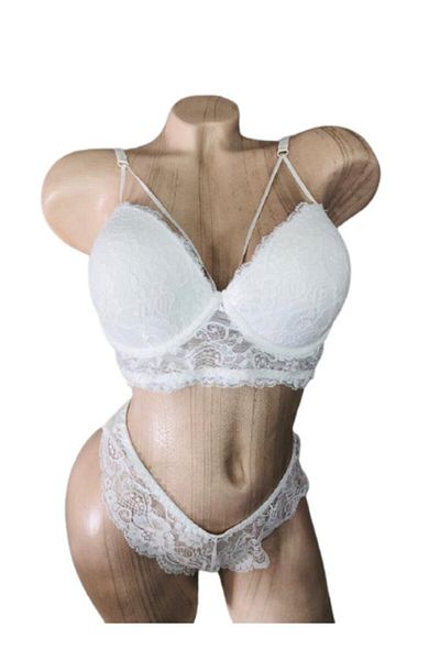 Nurteks Ecru Unsupported Bra Panty Set -