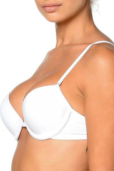 Orkide Sutien de bază cu cupă căptușită albă pentru femei 2350