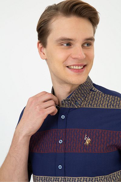 U.S. Polo Assn. Мъжка риза - тъмносиня