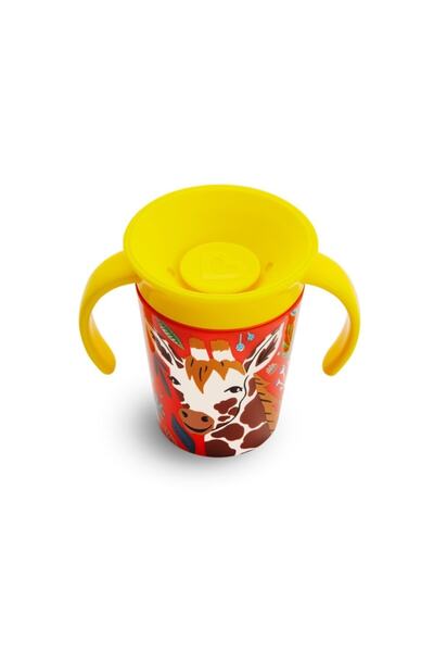 Munchkin Miracle 360° Wildlove Drinking Cup, 6 months, 177ml, Giraffe, 1 Pack