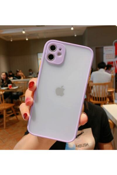 Molly Iphone 11 Uyumlu Lila Buzlu Huskarl Çift Katmalı Silikon Pc Kılıf