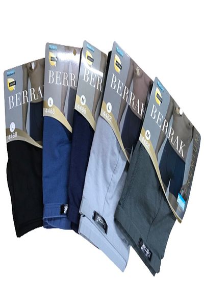 Berrak Ανδρικό μικτό χρώμα Thin Elastic Modal Boxer Short 3 Pack 4488