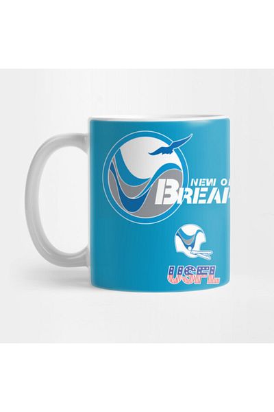 Pixxa تي شيرت Usfl New Orleans Breakers Retro Logo تي شيرت كوب كوب