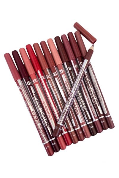 AİLY COSMETİCS Nıabrock Yağlı Dudak Kalemi Serisi 12 Li