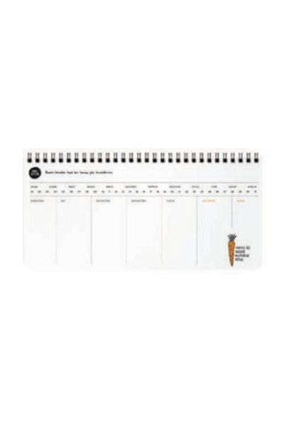 Hisli Şeyler Keskin Color 13x27 Weekly Planner - It Was Worth Folding