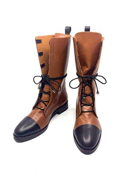 Favgi Portofino Petrichor Taba Deri Kadın Bot