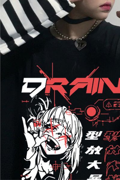 Köstebek My Hero Academia Toga Cartoon Unisex ριγέ μπλουζάκι με μανίκια