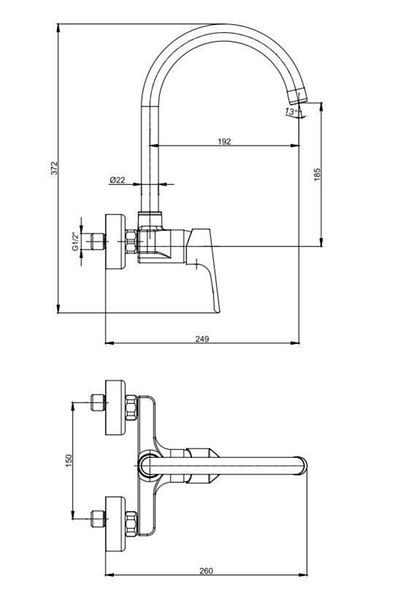Eca Niobe Applique Kitchen Sink-House Faucet102107270 20 Years