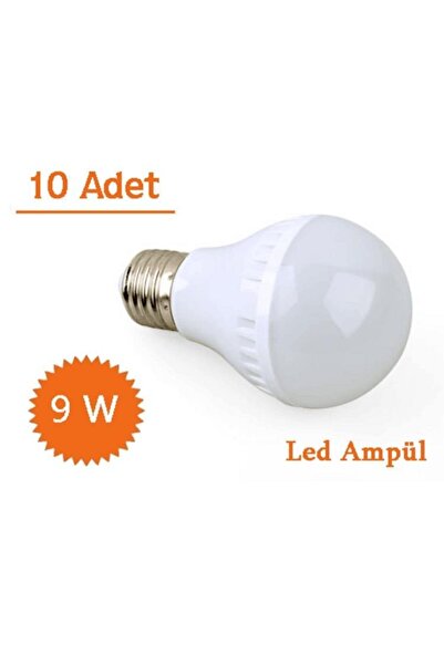 Yetkin Home Klasik Duy Uyumlu 9 Watt Enerji Tasarruflu Led Ampul Aydınlatma Ç...