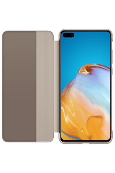 Huawei P40 Kapaklı Kılıf - Haki Yeşil