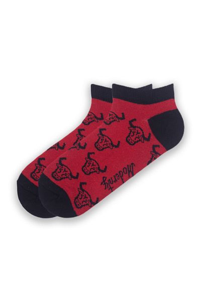 Altınay 2 Pairs of Bull Figured Unisex Booties Socks 22pat