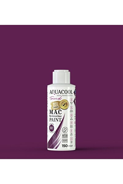 Aquacool Trend M.a.c Su Bazlı Akrilik Boya 591 Koyu Mor 150 ml
