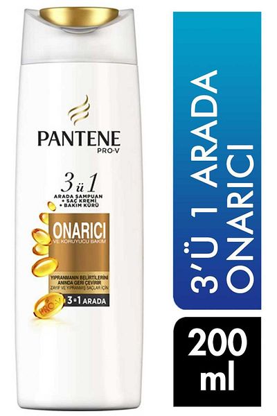 Pantene 200 Ml 3 in 1 Repairing and Protective Care Shampoo -8001090915481