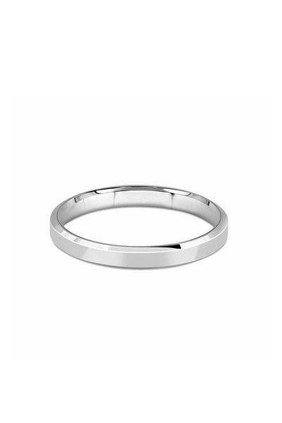 Erer Gümüş Steel 4 Mm Thin Plain Unisex Wedding Ring