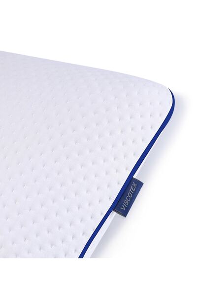 VİSCOTEX Chubby Visco Orthopedic Pillow with Neck Support, 56X37X12 Cm, White