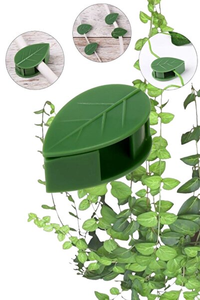 Buffer ®10 Lu Yaprak Tasarımlı Kablo Bitki Sarmaşık Düzenleyici Yapışkanlı Kl...