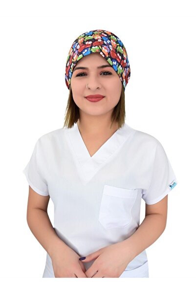 Nur Ortopedi Renkli Kurbağalar Desenli Doktor Hemşire Aşçı Cerrahi Hastane Bo...