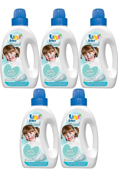 Uni Baby Sıvı Çamaşır Deterjanı 1500ml Aktif (mavi) (5 Li Set)