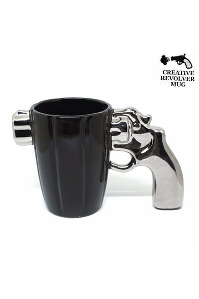 Skygo Gun Mug Glass Silver