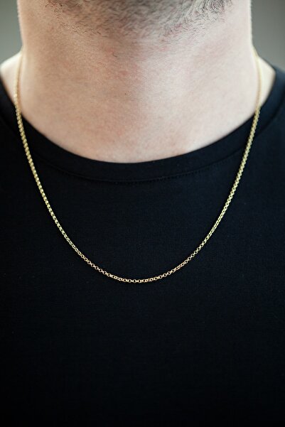 Uşaklıhafız kuyumculuk 14 Ayar Altın 55 Cm Doch Erkek Zincir Kolye