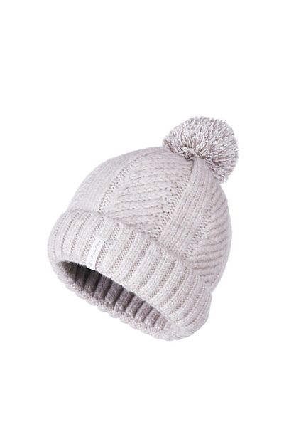 Fonem Unisex Pompom Simurg Beanie Fo 2649 Stone Color
