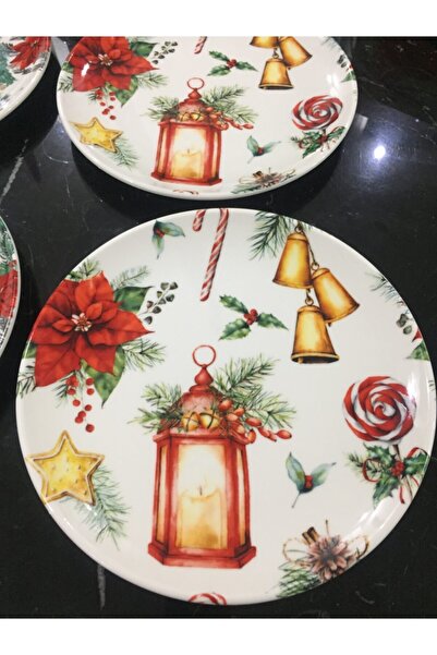 TEBAK COLLECTION New Year 1 Pattern 4-Piece Porcelain Dessert Plate