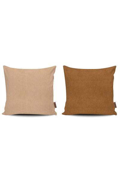 Alacastore Set de 6 huse de pernă mega decorative din seria maro și gri