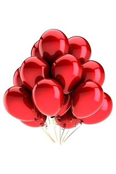 TATLI GÜNLER 12 Inç Metalik Kırmızı Balon 10'lu