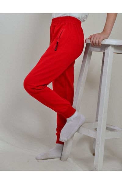 KİDSPİTİRCİK Unisex Kids Red Tracksuit Bottom 4-season