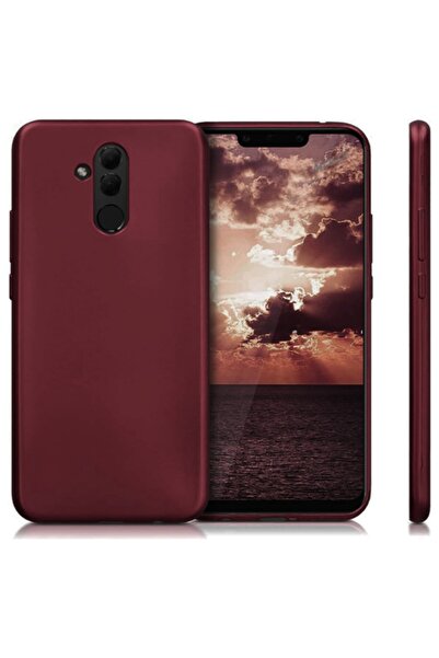 Molly Huawei Mate 20 Lite Uyumlu Kırmızı Erik Mat Silikon Kılıf