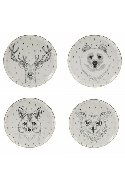 Porland Forest 4-Piece Flat Plate 20cm