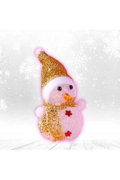 Süsle Baby Party Renk Değiştiren Pilli, Led Kardan Adam - 15cm X 6cm